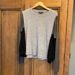 Black / Gray Colorblock sweater